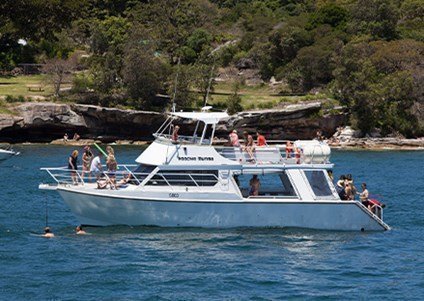 A fun party boat hire in Sydney that is popular among small groups of families and freinds, perfect for hosting celebrations.