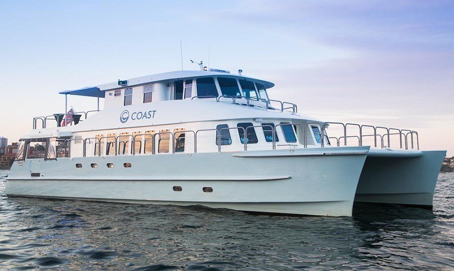 Elegant charter vessel on Sydney Harbour, perfect for hosting special events