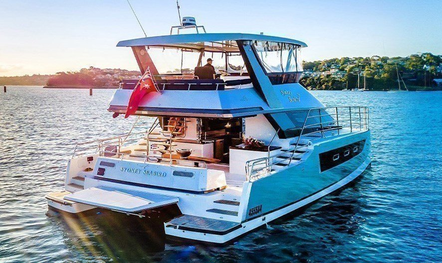 The Sydney Seabird with with its luxury interiors and lounge area is ideal for corporate events.