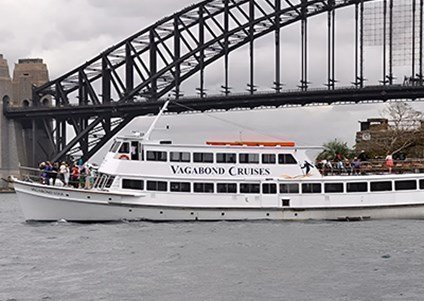 Elegant catamaran charter on Sydney Harbour offering scenic views of the Harbour Bridge & much more
