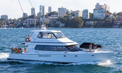Luxury 65ft boat on Sydney Harbour offering a whole new level of event experience.