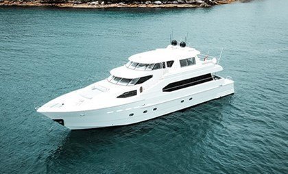 Luxury boat charter on Sydney Harbour, perfect for small party groups.