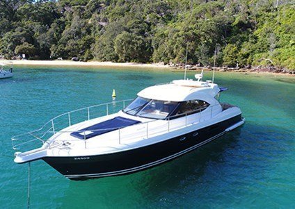 "Enjoy the spectacular harbour views from the decks of the sleek and stylish Seaduction bare boats.  "