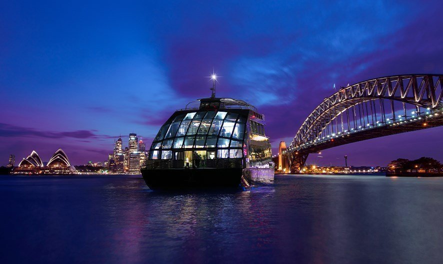 Premium glass boat hire on Sydney Harbour exuding quality at every touch point