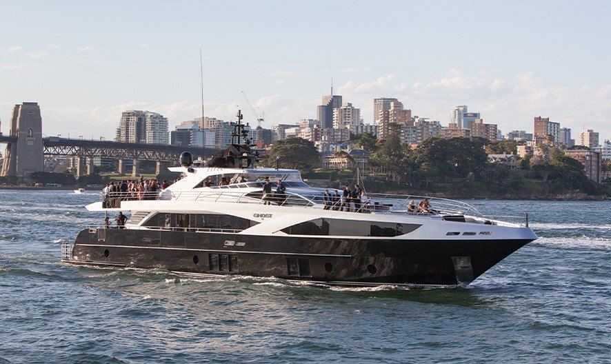 Stunning 37-metre superyacht designed for elegant event experiences