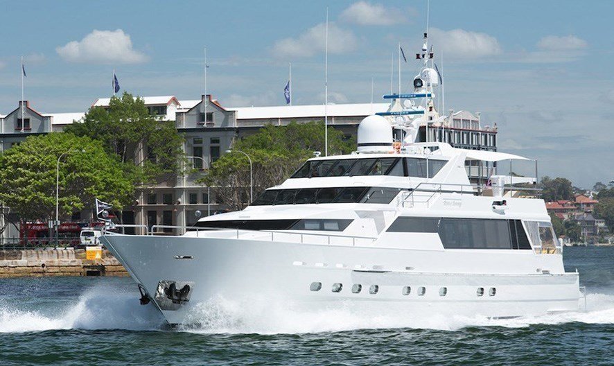 Charter a luxury Yacht with extensive outdoor dining and lounge it for corporate events or chic social events