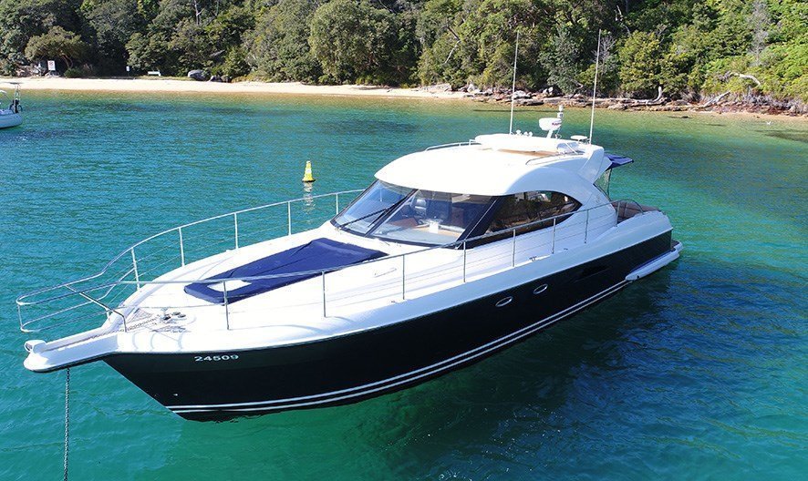 "Enjoy the spectacular harbour views from the decks of the sleek and stylish Seaduction bare boats.  "